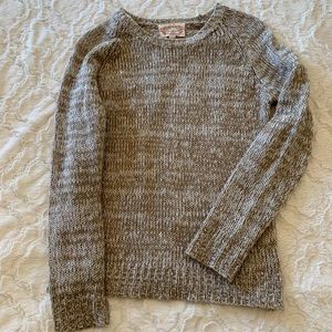 Cream & tan sweater
